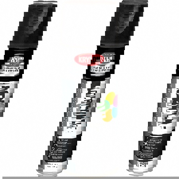 Lacquer Spray Paint: Black, Flat, 16 oz